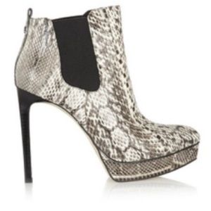 MICHAEL KORS NWT PYTHON REAL LEATHER PLATFORM BOOTIES SIZE 9.5